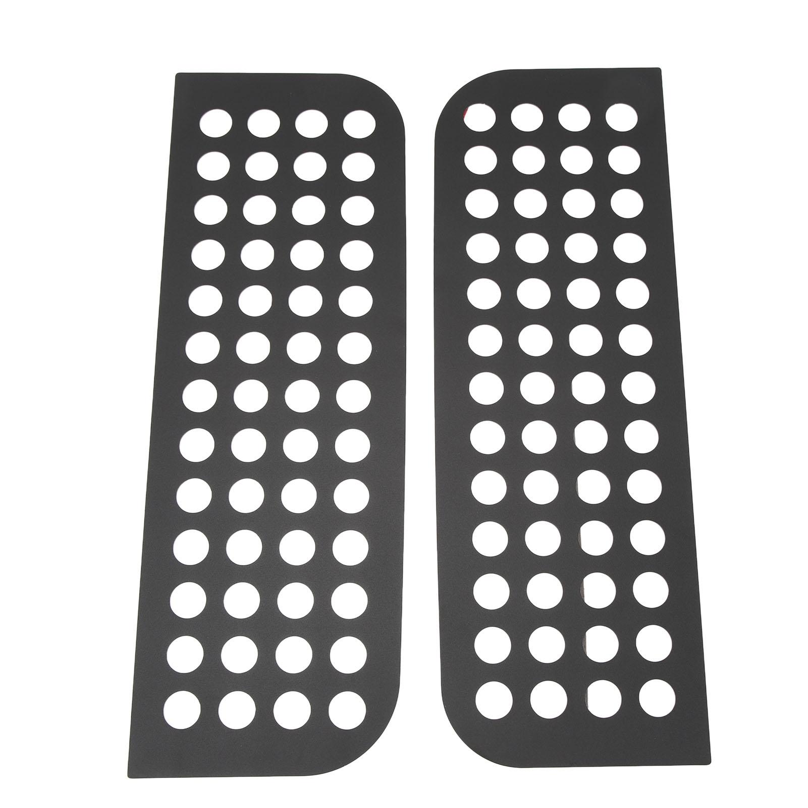 

2шт наклейки на заднюю дверь, алюминиевый сплав, стеклянная панель, накладка, подходит для Wrangler JL JT Unlimited