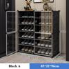Shoe Rack Dustproof Stackable Shoe Shelf Multilayer Detachable Big Capacity Storage Racks Transparent Entrance Storage Shelves