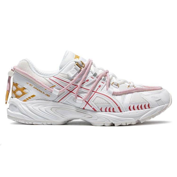 Asics Gel-Kahana Tr V2 Cny Fabric Synthetic Leather Comfortable Daily Low-Top Lifestyle Shoes Unisex Sneaker White Red 1203A315-100