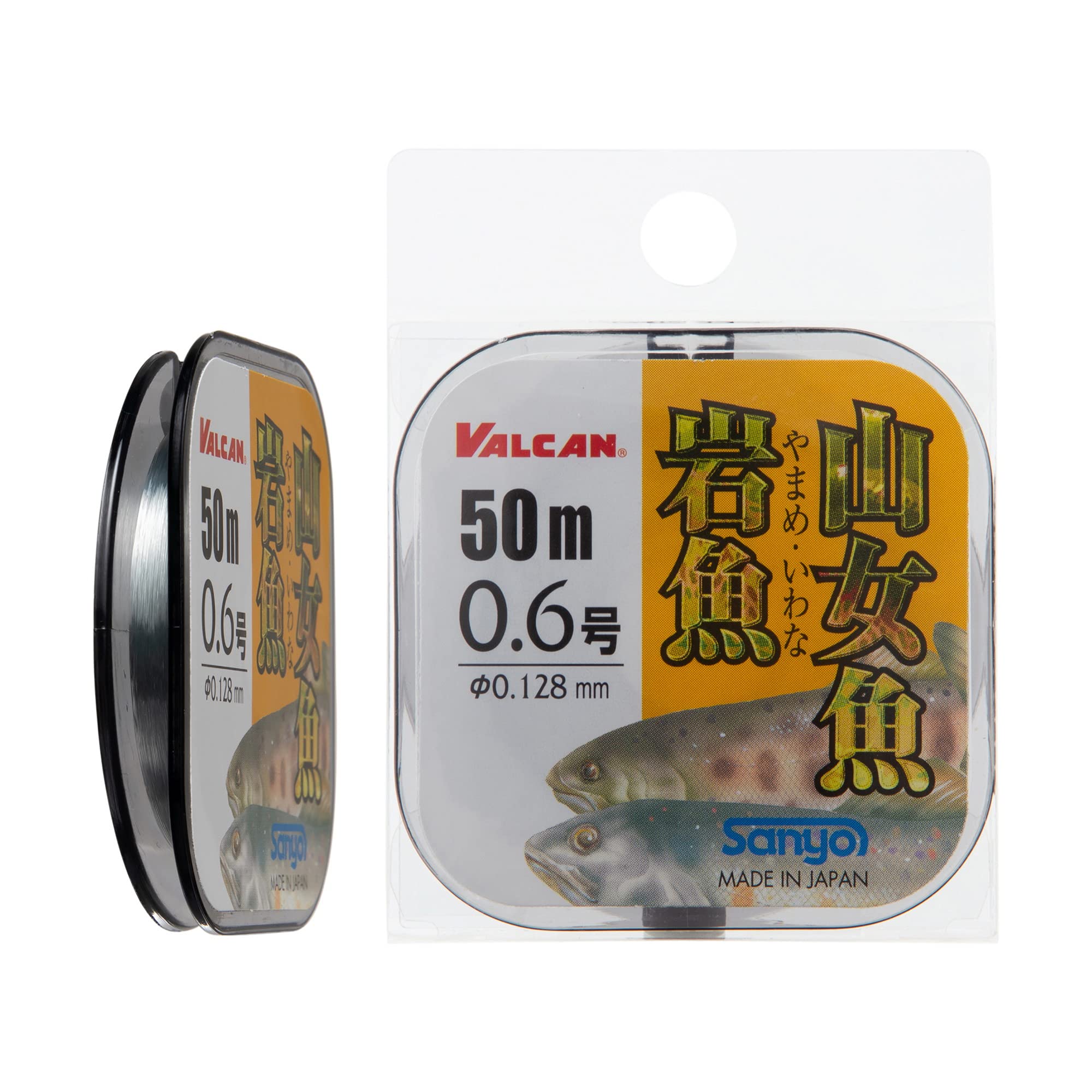 

Sanyo Nylon Nylon Line Vulcan 50m Natural Silver Yamame/Char No. 0.6