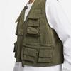 Nike Pure Color Multi-Pocket Functional Casual Vest Men Tops Khaki-Green FN3215-325