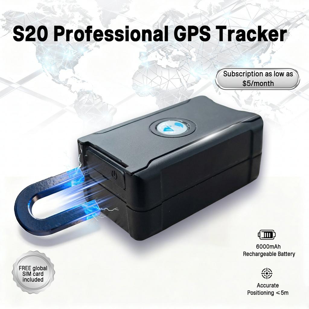 4G GPS Tracker 6000mAh Portable GPS Via Satellite Car Alarm Real-Time GPS Locator Magnetic Tracking Device 90 Days Standby Time