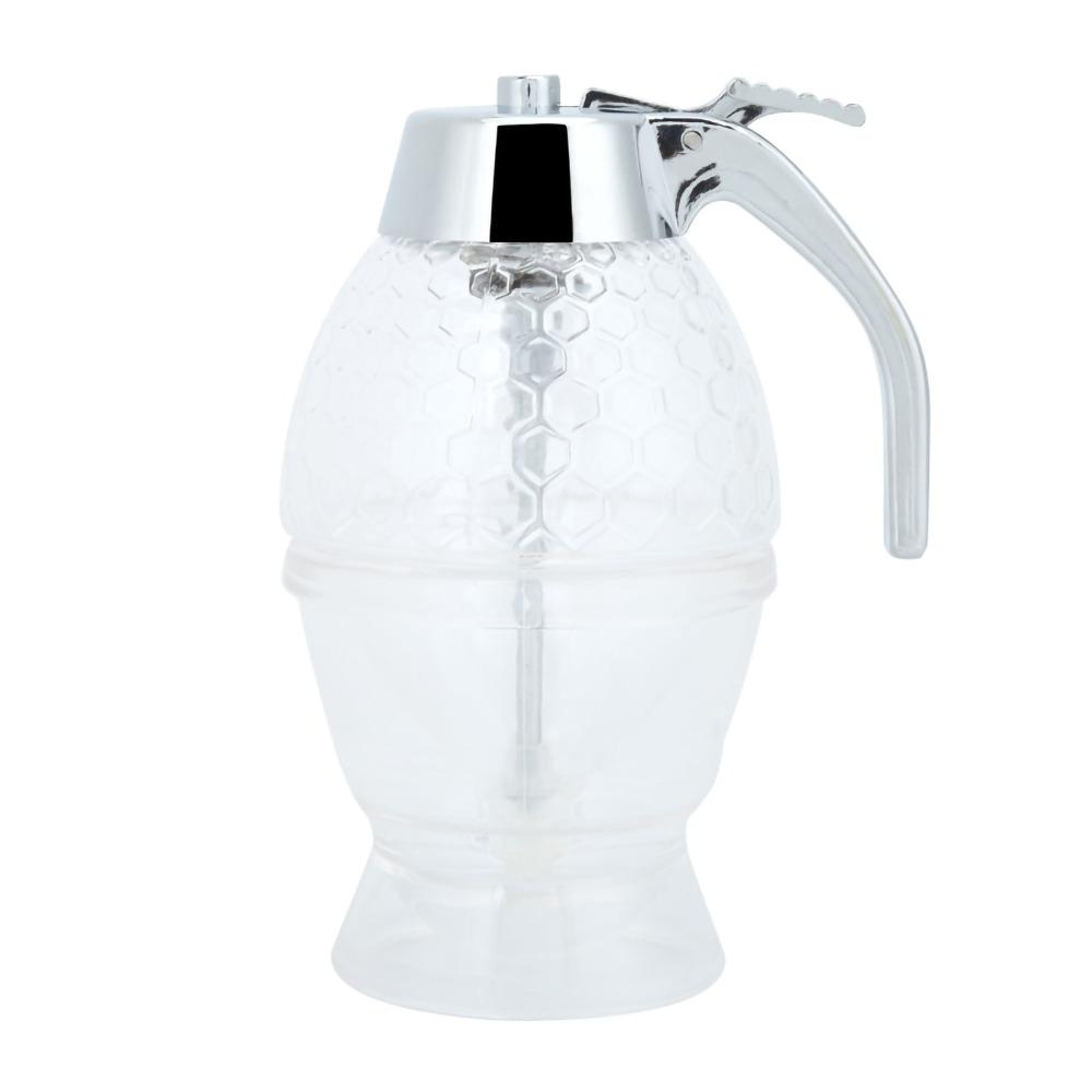 With Stand Honey Dispenser 200ml Honey Jar Vintage Syrup Dispenser  Picnic Use