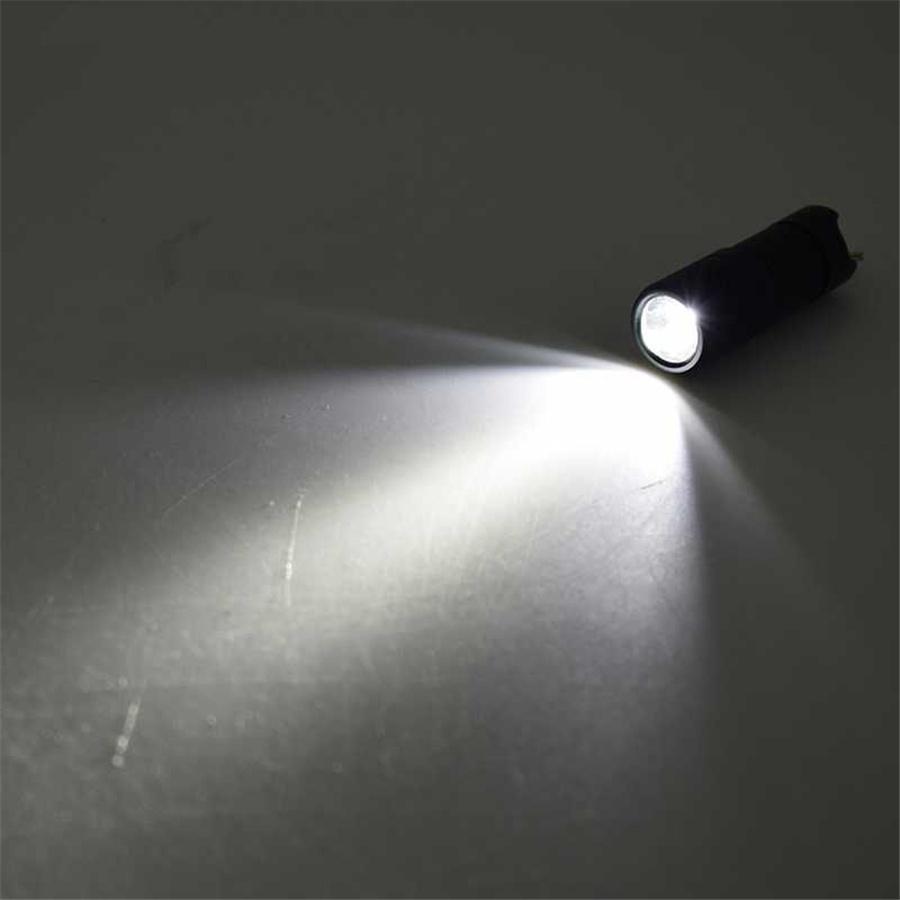 Portable Mini Pocket LED Flashlight USB Rechargeable Waterproof White Light Keychain Torch Super Small Lanterna + 10180 Battery