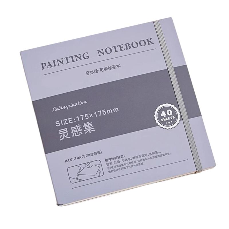 Tearable Drawing Notebook Tearable Paint Book Small Drawing Book Art Supplies Sketch Book for Outdoor Travel Projects