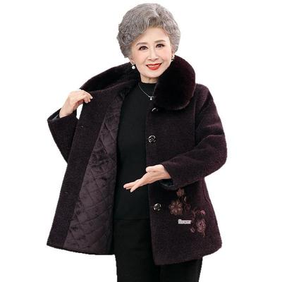 Grandma's Warm Winter Wool Coat for Seniors - Plus Velvet, Extra Thick for 60s & 70s Ladies