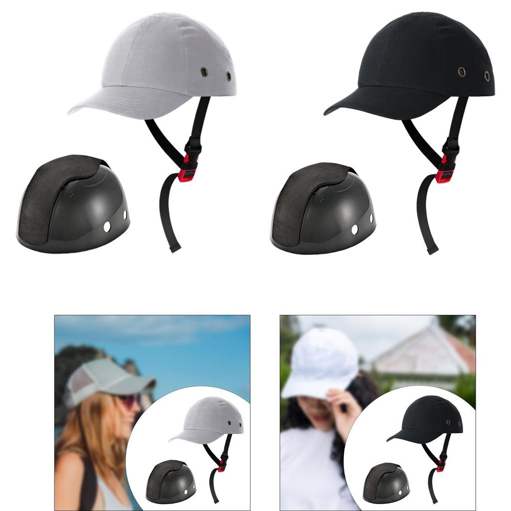 Baseball Hat Adjustable Lightweight Shock Absorption Headgear Sun Visor Hat for