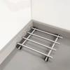 Silver Stainless Steel Trivets Non-Slip Feet Baking Pans Holder Insulation Pads  Living Room