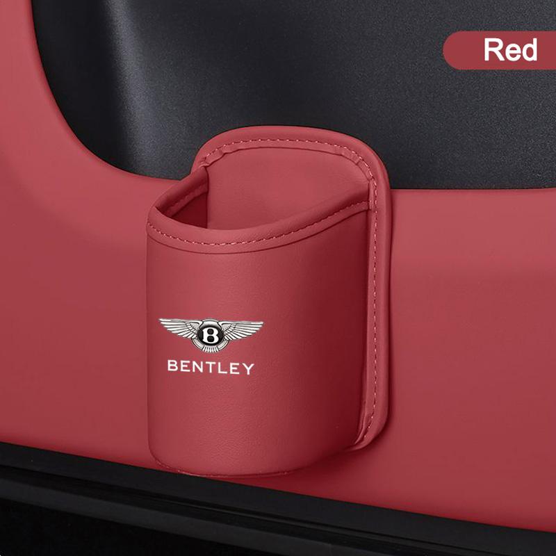 Universal Leather Car Seat Drink Rack Ater Cup Box Accessory For New Bentley Flying Spur Continental GT Bentayga Mulsanne