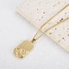 Square Pendants Delicate Stainless Steel Chain Pendant Necklace For Women Necklace