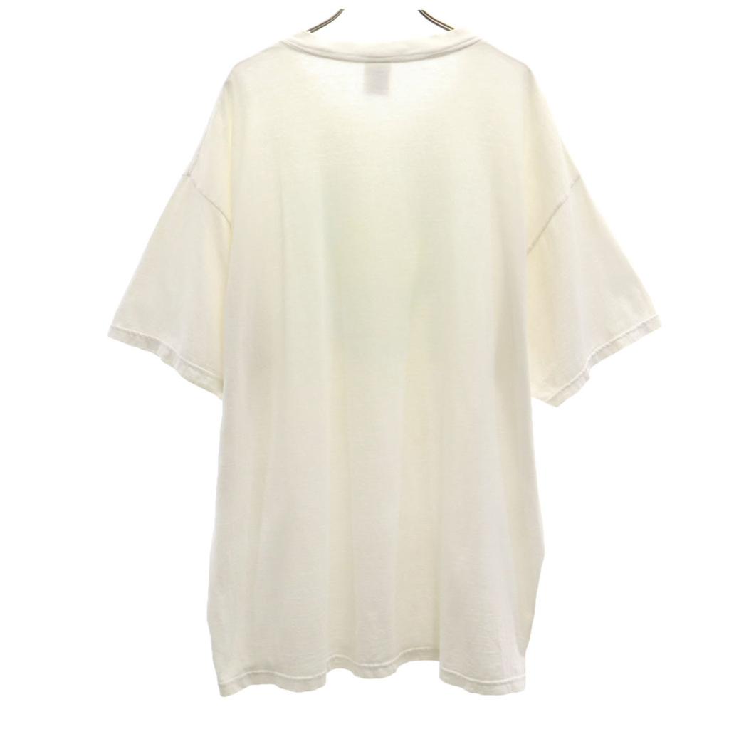 Delta Old Photo Print Short Sleeve T-shirt XL White Men's Used