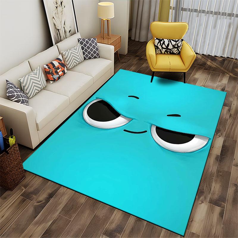 Cheeky Cartoon Face Carpet suitable as a non-slip mat for the living room or bedroom sofa