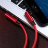 Подвійний коліно 90 градусів Micro Usb Type-c Кабель для передачі даних Кабель для швидкого заряджання для портативного телефону Лінія зарядного пристрою