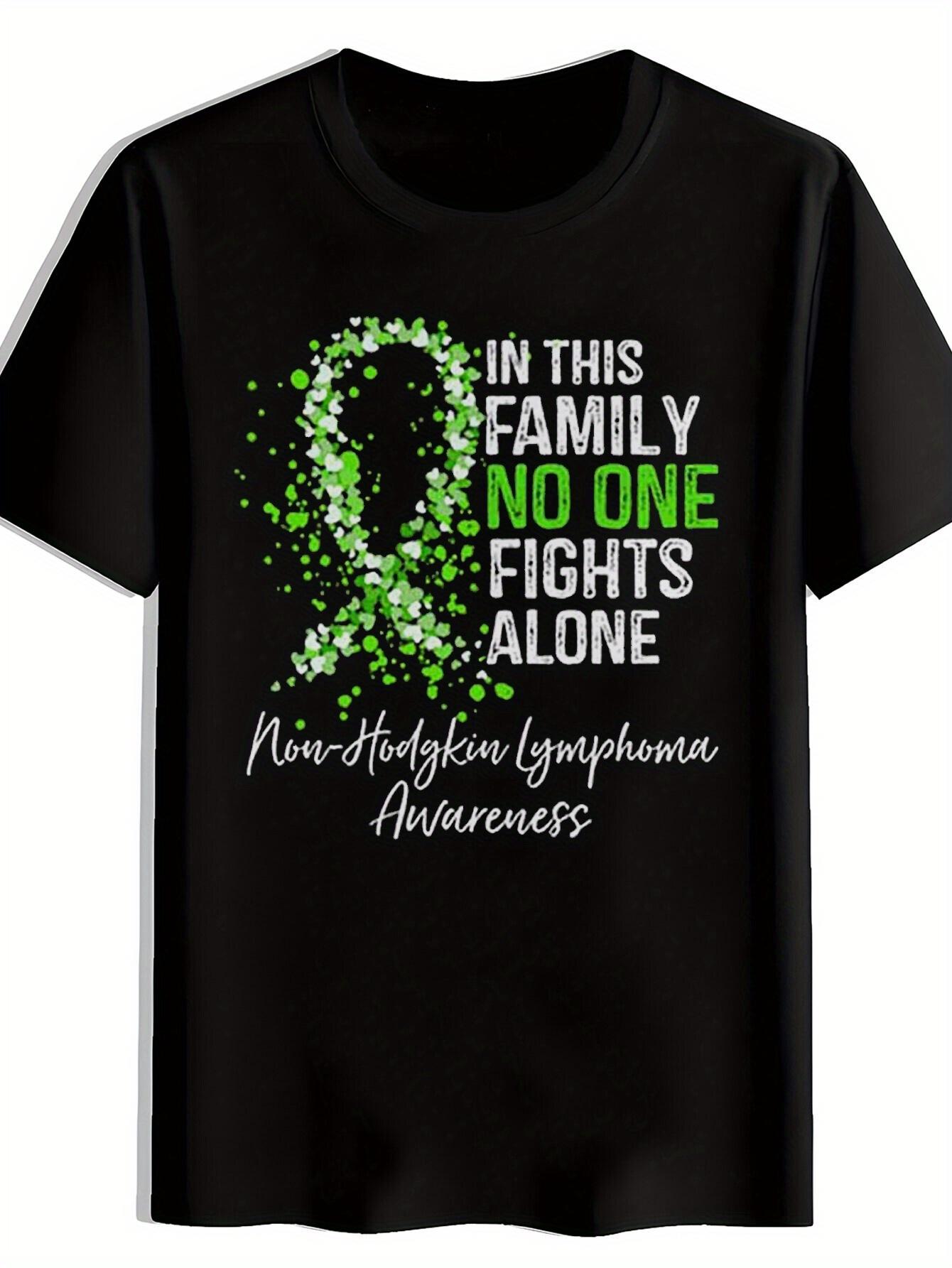 T-shirt Green Ribbon with White Polka Dot Print XXXXL