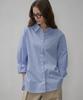 Siyajyu Sitp5187 Oversized Multi-St Shirt_Light Blue