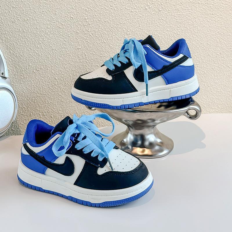 Boys' Sports Shoes 2025 Spring and Autumn New Girls' Shoes Medium and Older Children's Soft-soled Casual Shoes Breathable Low-top Board Shoes