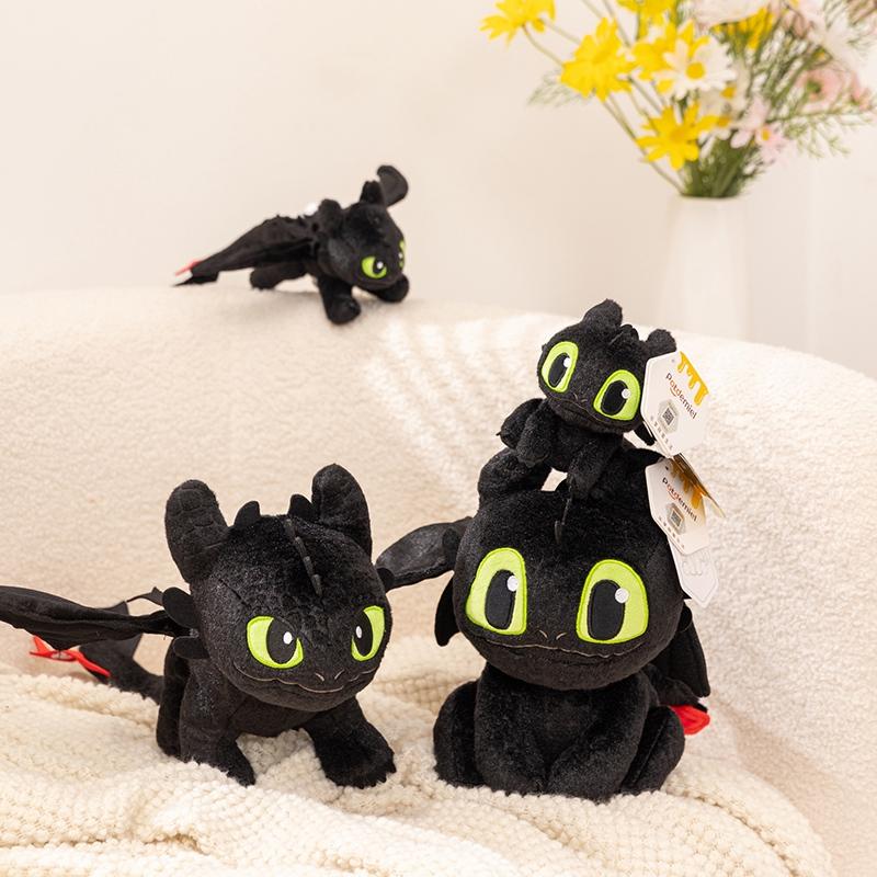 How To Train Your Dragon Plush Toothless Pendant Doll Dragen Hiccup Toy Black Pillow Cushion Soft Goft For Children