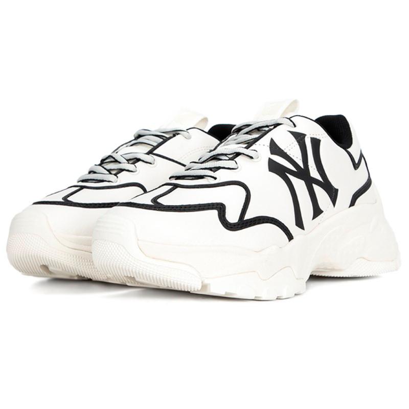 MLB Big Ball Chunky Sneakers Unisex Low top White/Black Sneakers 3ASHCLS2N-50BKS