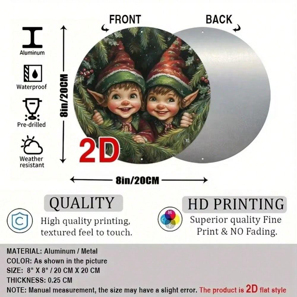 Metal Tin Sign Handmade Painting Home Wall Decor 20x20cm