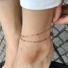 Tojeela Women Multi Color Rainbow Vivid Anklet New Arrivals Open Run