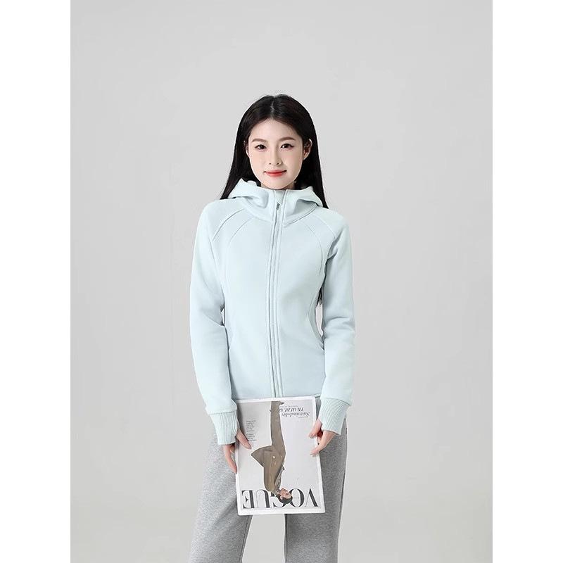 Dámská 2025 Slim Fit bunda s kapucí - Raný podzim, Krátký top korejského stylu obepínající pas