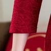 Pastel Chinese Style Seven-Sleeve Wedding Dress for Mothers