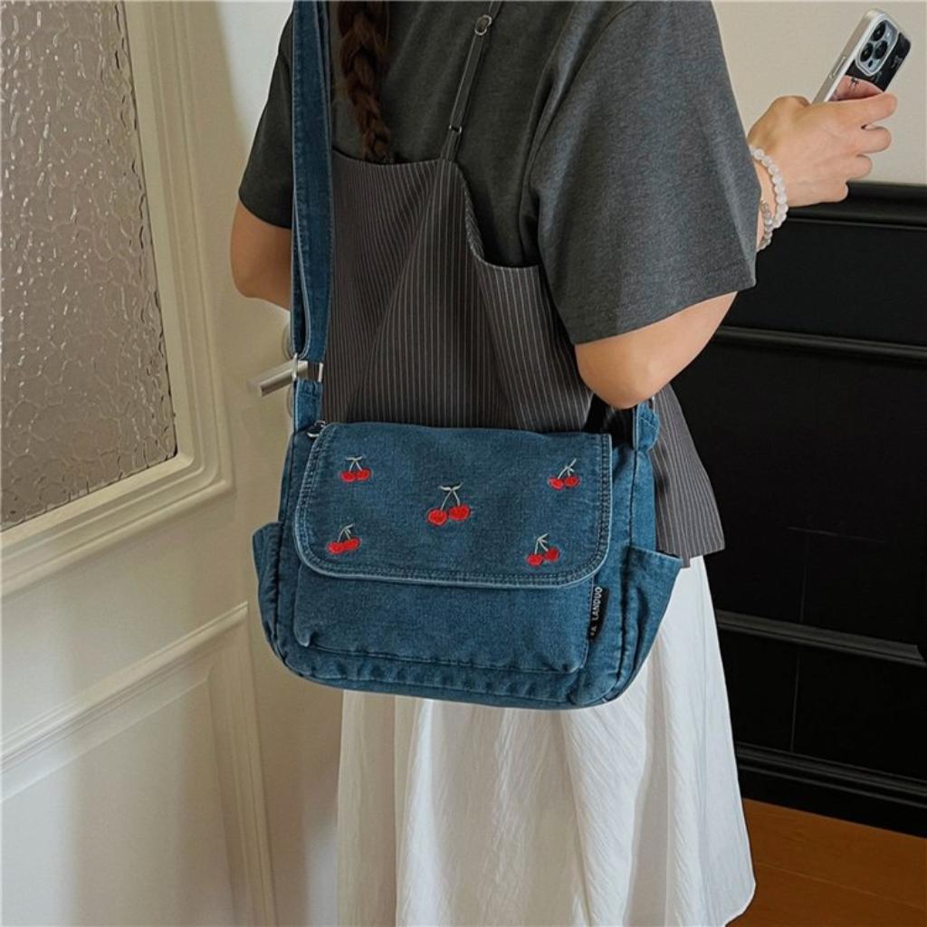 Xeie Thuk Crossbody Bag Women Faux leather Multi Pocket Daily Commute