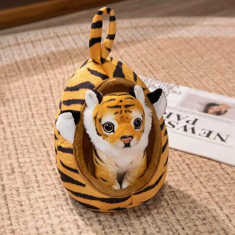 Zoo Animal Plush Toys: Tiger, Giraffe, Leopard, & Lion Dolls - Perfect Children's Gift