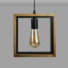 American Chandelier Lamp Retro Iron Wood Pendant Lamp Bar Restaurant Lamp Creative Hanging Light Household Luminaire Appliance