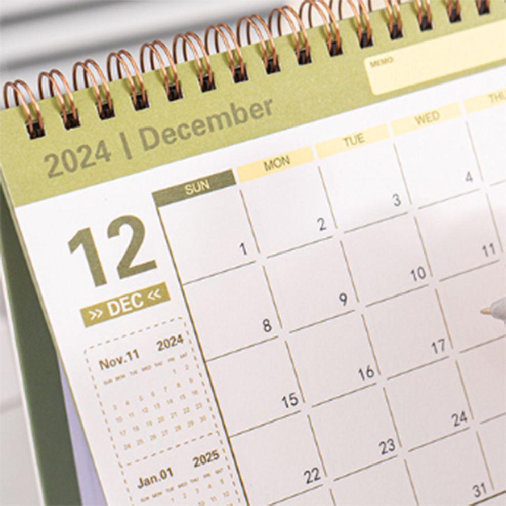 Creative 2024-2025 Calendar 2025 Standing Flip Calendar Simple Time Manegement Organizers  Gifts