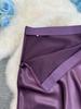 European-South African Satin Fishtail Maxi Skirt – Elegant Resort Style