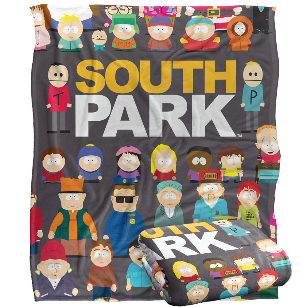 South Park Full Cast Silky Supersoft Blanket