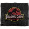 Jurassic Park Silky Classic Logo Supersoft Throw