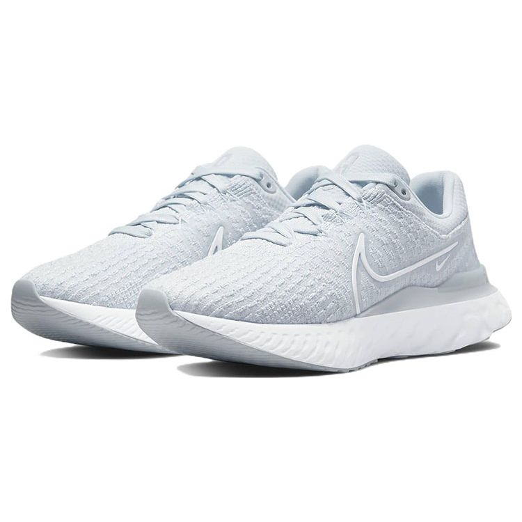 Nike  React Infinity Run Flyknit 3 Pure Platinum Women Sneakers Blue White DD3024-004