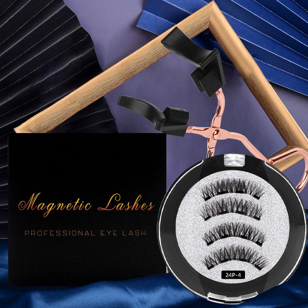 Magnetic Suction False Eyelashes Natural Biomimetic Feeling Transparent Soft Stem Secure Fixation