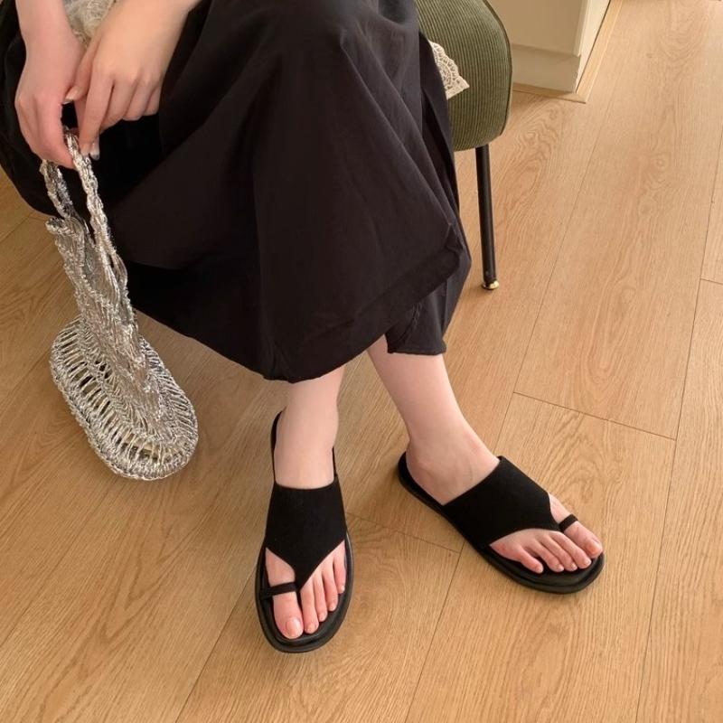 Fashion Fashion Clip Toe Slippers for Women Summer New Luxury Women Comfortable Outdoor Beach Sandals Casual Flat Flip Flops for Women