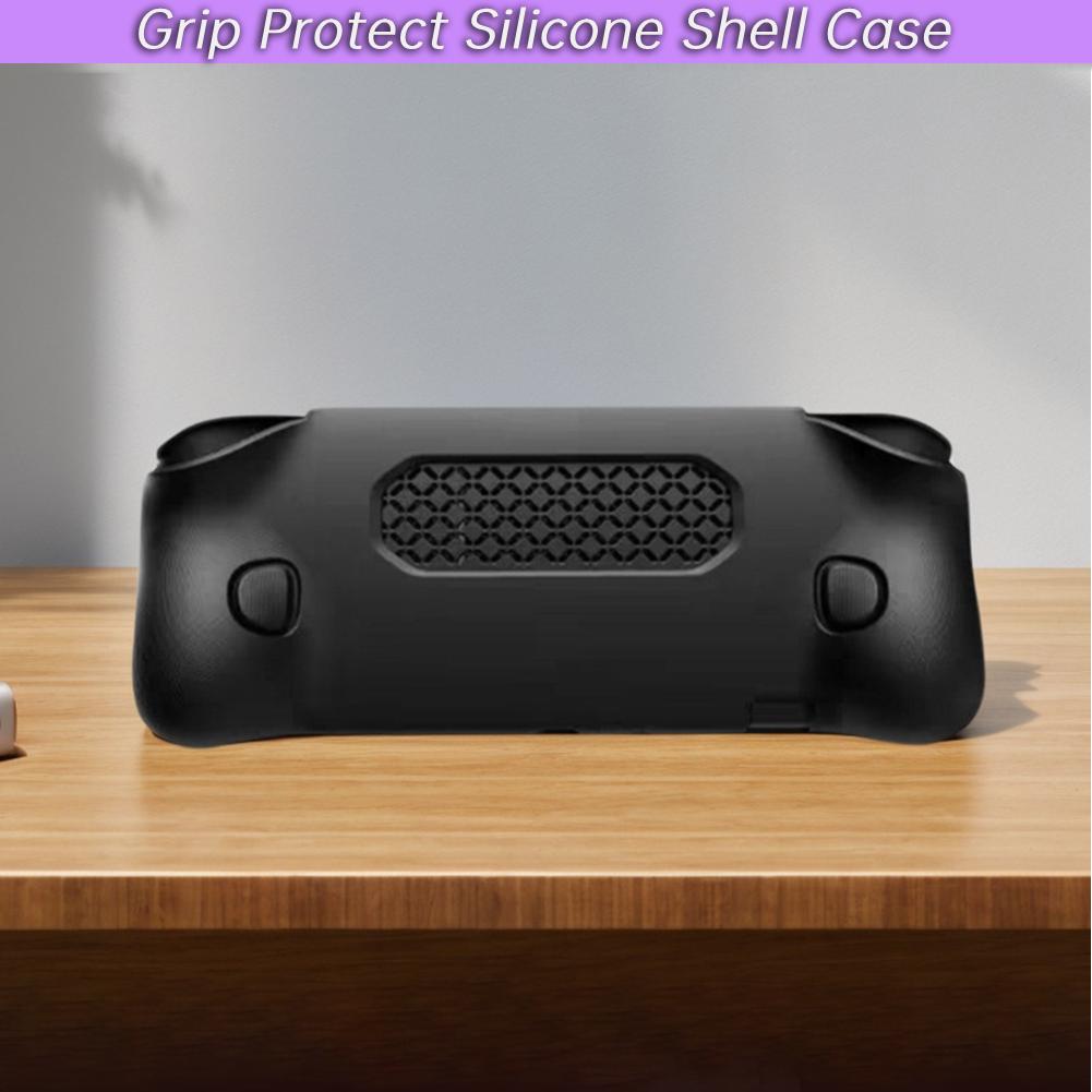 For AYN Odin 2 Portal Grip Protect Silicone Shell Case Waterproof Silicone Retro Console Stand Holder Ergonomic Grip Cover Case