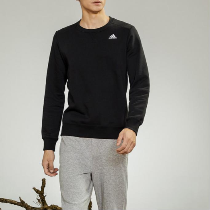 Adidas Essential CREW SWEATSHIRT Men's Black AY5504