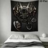 Motrhead Wandteppich Ästhetischer Wandbehang Bedruckter Stoffdecke Dekorative Wandteppiche für Schlafzimmer Wohnzimmer Heimdekoration