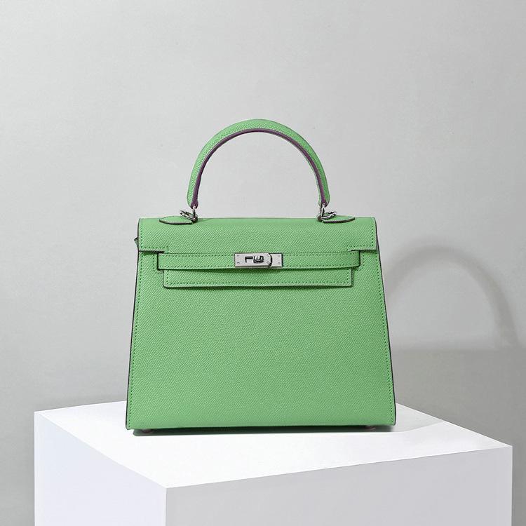 2025 Echtleder Cross-Border Paket Vorteilspaket Handheld Seil Rindsleder Mode Minimalistische Handtasche Einzelner Lederriemen Paket Tasche Paket