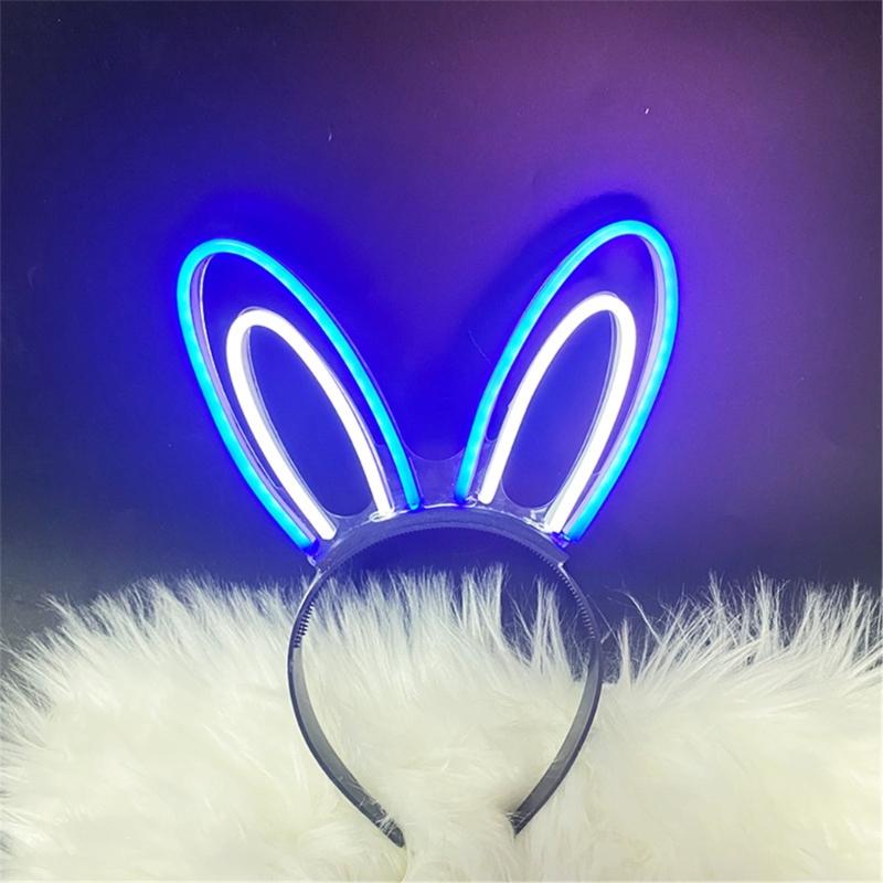 LED Glowing Hairband For Parties With Color Changing Lights And Comfortable LED Costume Props Role Play Birthday Party