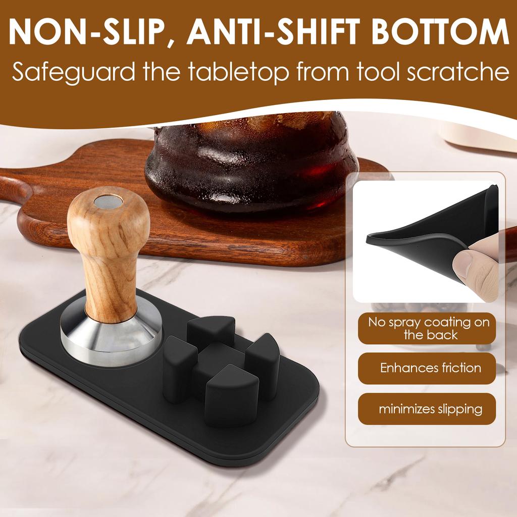 2Pcs Silicone Tamping Mat For Ninja Luxe Cafe Accessories Ninja Luxe ES601 ES701 Ninja Coffee Machine Espresso Coffee Maker