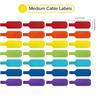 10-30pcs Reusable Waterproof Cable Labels Color-Coded Organizer Straps Data Charger Cords Management Home Office Travel