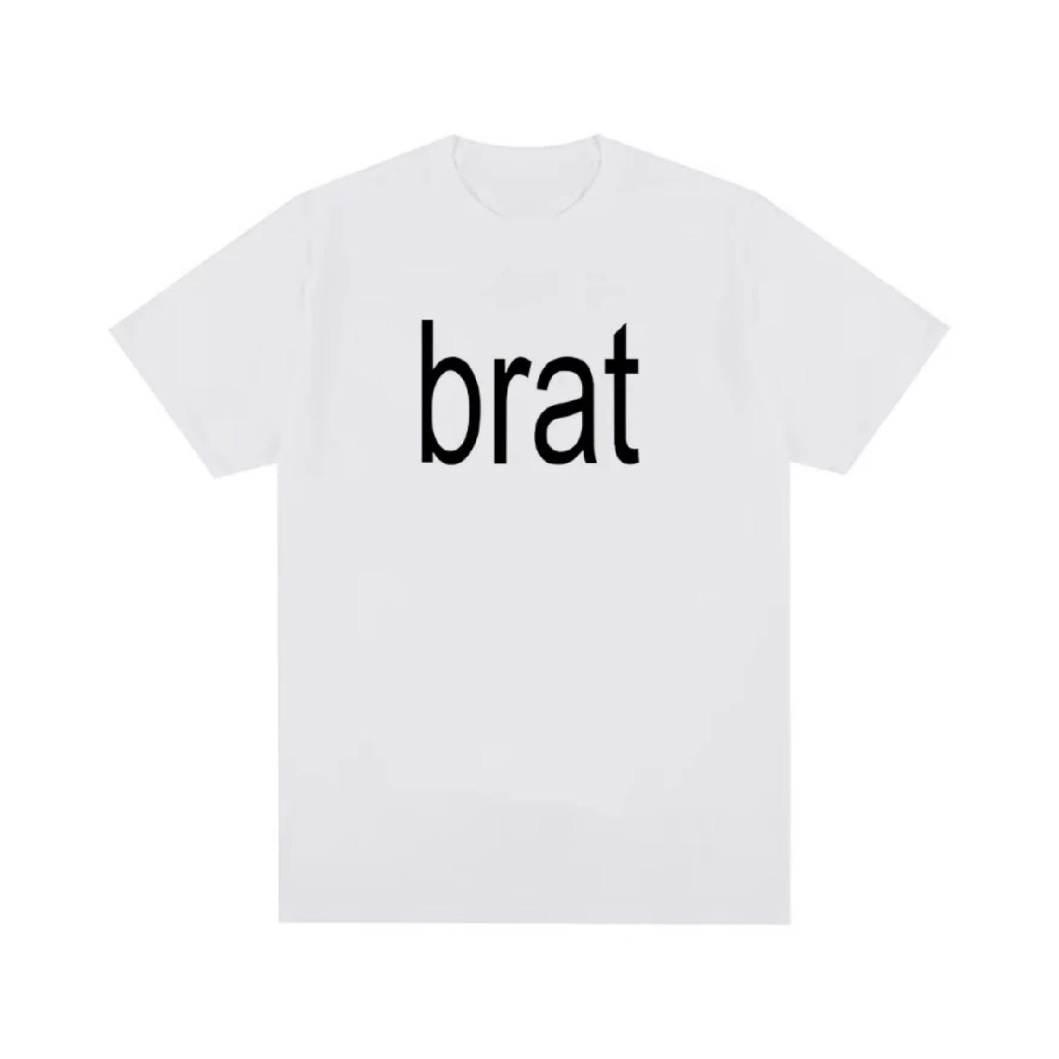 Charli Xcx with Special Guest Shygirl T-Shirts Brat Album Vintage T shirt Men_Women Clothing Aesthetic Cotton T-shirt Streetwear S чёрный