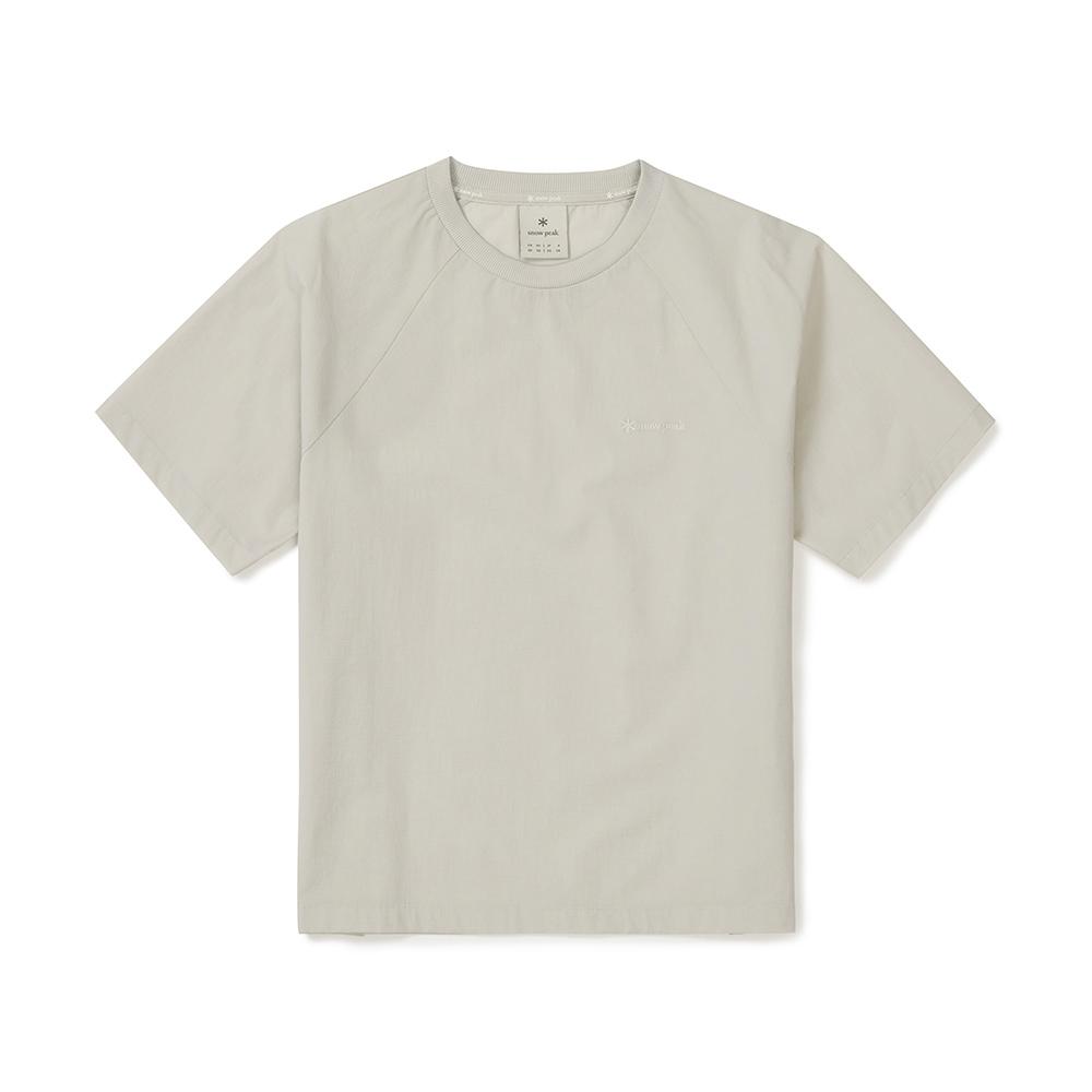 [Snowpeak] Air Dot Women's Basic Short Sleeve T-Shirt Light Beige (S25MWTTS35)
