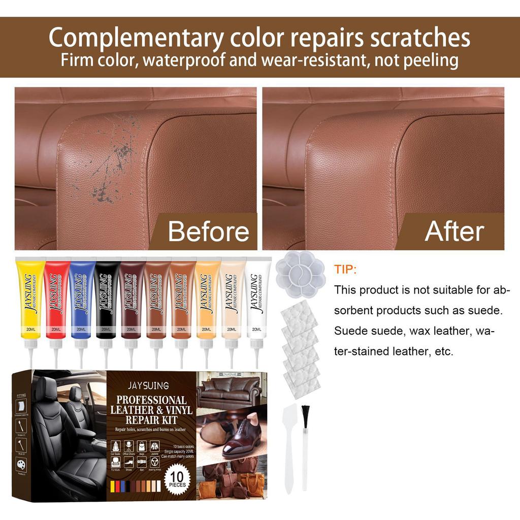 Jaysuing Leather Complementing Cream Set Car Leather Care Complementing Color Leather Bags Leather Shoes Leather Renovation Sofa