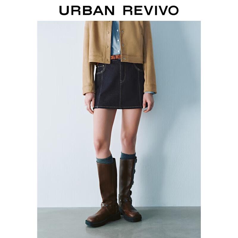 UR Women s High-Waist Retro Denim Mini Skirt XS