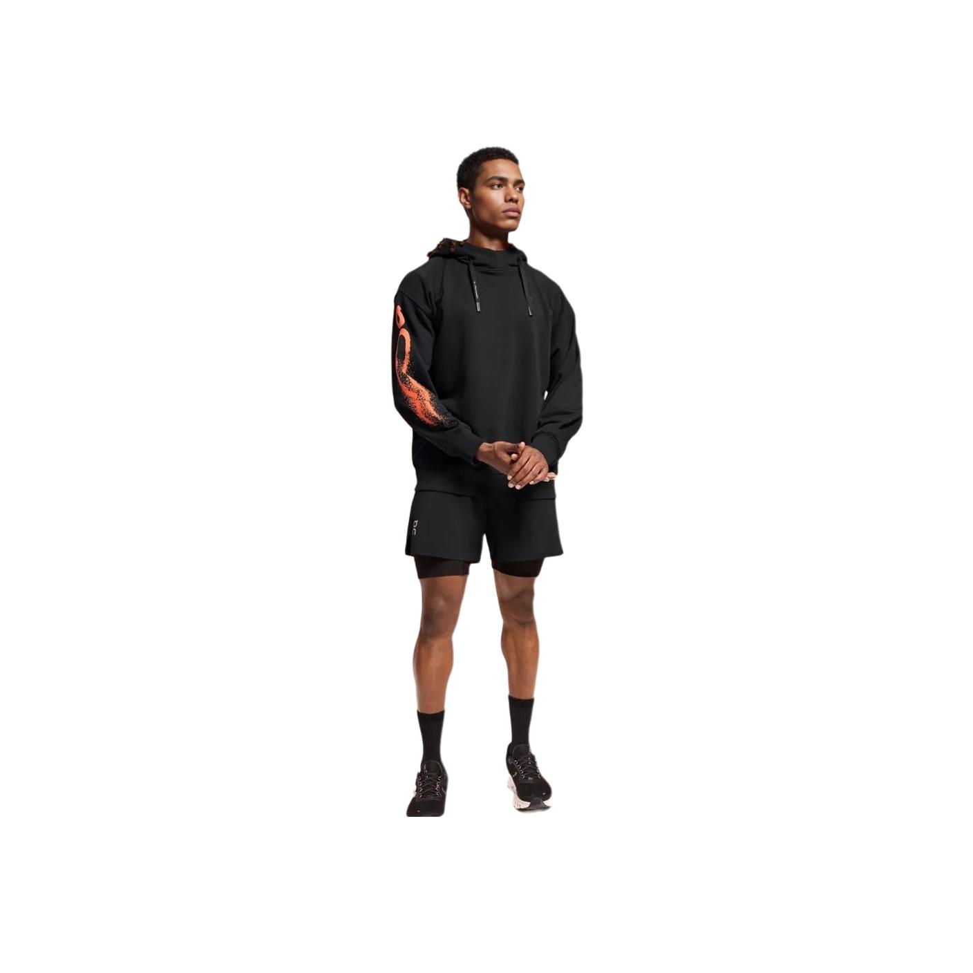 ON Running On Cloud Gestreept Casual Color Block Hoodie Heren hoodies Zwart 1ME11390553 S