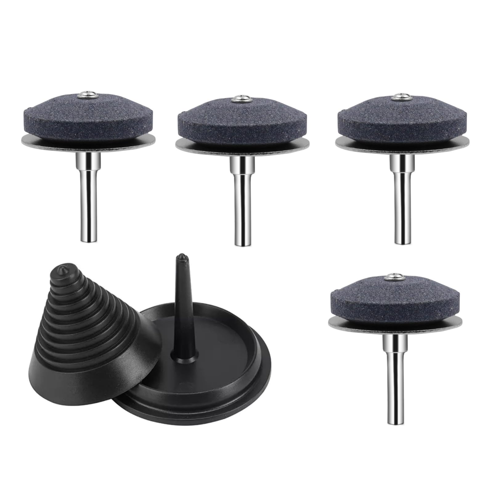 

Точилка для лезвий газонокосилки, садовый инструмент для заточки, шлифовальные принадлежности для дрели, 5 штук и балансир, камень, камень,