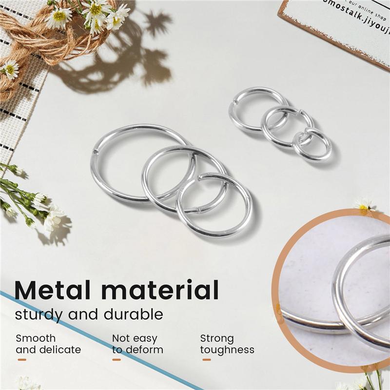 2025 Trend 1390Pcs O Ring Connectors Metal Open Jump Rings Set Metal Jump Rings For Jewelry Making Connectors